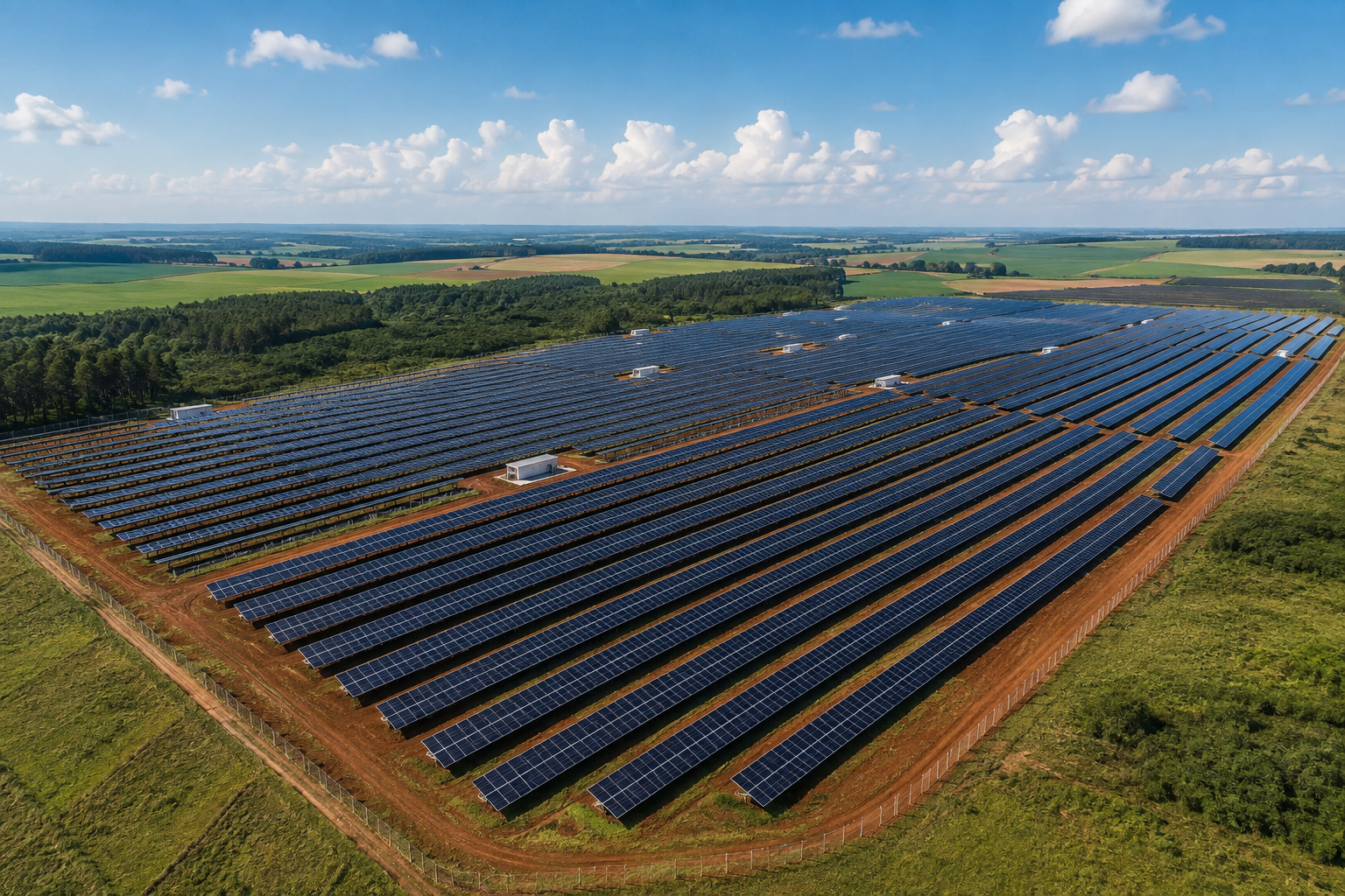 Estrutura de geração de energia, representando geradores